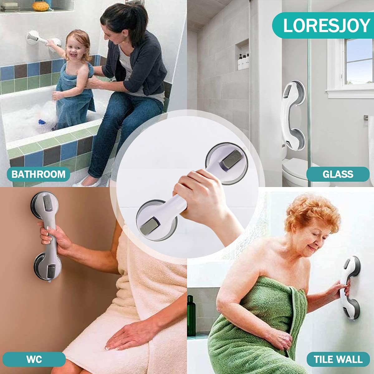 Miniatura 3 de Soporte Manija De Seguridad Para Baño